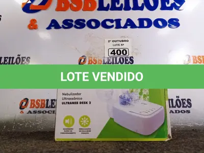 LOTE 400 - 01 NEBULIZADOR ULTRASSÓNICO ULTRANEB DESK2. (NO ESTADO) ATENÇÃO! FAZER A VISITAÇÃO ANTES DE ARREMATAR, NÃO SABEMOS SE FUNCIONA. LEILÃO NÃO TEM GARANTIA E NEM DEVOLUÇÃO, SUJEITO A POSSÍVEIS AVARIAS VISÍVEIS/OCULTAS E/OU AUSÊNCIA DE COMPONENTES.