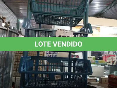 LOTE 469 - 06 CESTOS DE PLÁSTICO. (NO ESTADO) ATENÇÃO! FAZER A VISITAÇÃO ANTES DE ARREMATAR, NÃO SABEMOS SE FUNCIONA. LEILÃO NÃO TEM GARANTIA E NEM DEVOLUÇÃO, SUJEITO A POSSÍVEIS AVARIAS VISÍVEIS/OCULTAS E/OU AUSÊNCIA DE COMPONENTES.