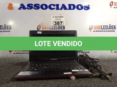 LOTE 387 - 01 NETBOOK MARCA SAMSUNG COM AVARIAS. (NO ESTADO) ATENÇÃO! FAZER A VISITAÇÃO ANTES DE ARREMATAR, NÃO SABEMOS SE FUNCIONA. LEILÃO NÃO TEM GARANTIA E NEM DEVOLUÇÃO, SUJEITO A POSSÍVEIS AVARIAS VISÍVEIS/OCULTAS E/OU AUSÊNCIA DE COMPONENTES.