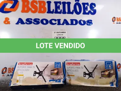 LOTE 382 - 02 SUPORTES PARA TV ARTICULADO LED/LCD 03 MOVIMENTOS DE 10-56” 25-142CM. (NO ESTADO) ATENÇÃO! FAZER A VISITAÇÃO ANTES DE ARREMATAR, NÃO SABEMOS SE FUNCIONA. LEILÃO NÃO TEM GARANTIA E NEM DEVOLUÇÃO, SUJEITO A POSSÍVEIS AVARIAS VISÍVEIS/OCULTAS E/OU AUSÊNCIA DE COMPONENTES.