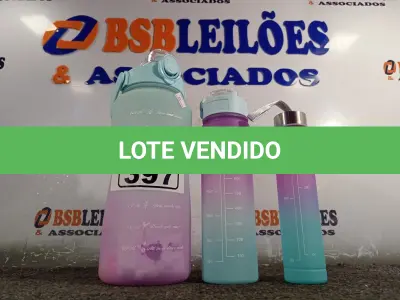 LOTE 397 - 01 KIT GARRAFA MOTIVACIONAL COM 03 PEÇAS. (NO ESTADO) ATENÇÃO! FAZER A VISITAÇÃO ANTES DE ARREMATAR, NÃO SABEMOS SE FUNCIONA. LEILÃO NÃO TEM GARANTIA E NEM DEVOLUÇÃO, SUJEITO A POSSÍVEIS AVARIAS VISÍVEIS/OCULTAS E/OU AUSÊNCIA DE COMPONENTES.