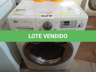 LOTE 529 - 01 LAVA SECA MARCA LG CAPACIDADE 8.5KG 220V. (NO ESTADO) ATENÇÃO! FAZER A VISITAÇÃO ANTES DE ARREMATAR, NÃO SABEMOS SE FUNCIONA. LEILÃO NÃO TEM GARANTIA E NEM DEVOLUÇÃO, SUJEITO A POSSÍVEIS AVARIAS VISÍVEIS/OCULTAS E/OU AUSÊNCIA DE COMPONENTES.