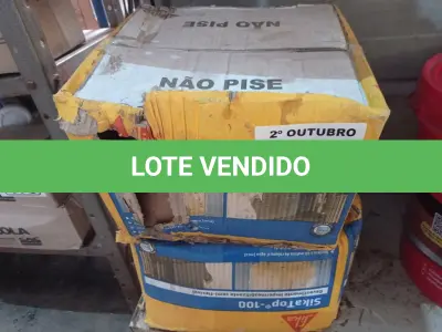 LOTE 321 - 02 CAIXAS DE SIKA TOP-100, REVESTIMENTO IMPERMEABILIZANTE SEMIFLEXÍVEL. (NO ESTADO) ATENÇÃO! FAZER A VISITAÇÃO ANTES DE ARREMATAR, NÃO SABEMOS SE FUNCIONA. LEILÃO NÃO TEM GARANTIA E NEM DEVOLUÇÃO, SUJEITO A POSSÍVEIS AVARIAS VISÍVEIS/OCULTAS E/OU AUSÊNCIA DE COMPONENTES.