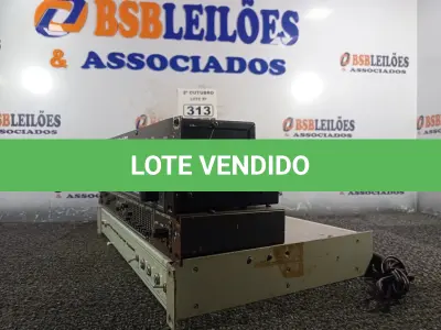 LOTE 313 - 04 EQUIPAMENTOS ELETRÔNICOS DIVERSOS. (NO ESTADO) ATENÇÃO! FAZER A VISITAÇÃO ANTES DE ARREMATAR, NÃO SABEMOS SE FUNCIONA. LEILÃO NÃO TEM GARANTIA E NEM DEVOLUÇÃO, SUJEITO A POSSÍVEIS AVARIAS VISÍVEIS/OCULTAS E/OU AUSÊNCIA DE COMPONENTES.