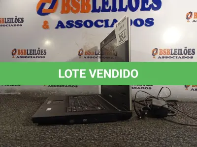LOTE 384 - 01 NOTEBOOK MARCA TOSHIBA. (NO ESTADO) ATENÇÃO! FAZER A VISITAÇÃO ANTES DE ARREMATAR, NÃO SABEMOS SE FUNCIONA. LEILÃO NÃO TEM GARANTIA E NEM DEVOLUÇÃO, SUJEITO A POSSÍVEIS AVARIAS VISÍVEIS/OCULTAS E/OU AUSÊNCIA DE COMPONENTES.
