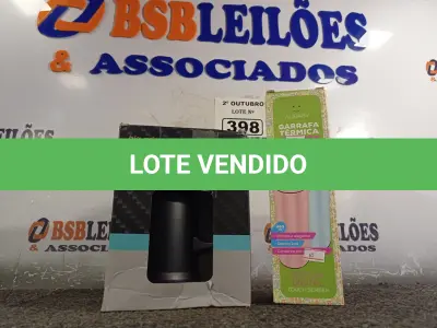LOTE 398 - 01 KIT COPO + GARRAFA TÉRMICOS. (NO ESTADO) ATENÇÃO! FAZER A VISITAÇÃO ANTES DE ARREMATAR, NÃO SABEMOS SE FUNCIONA. LEILÃO NÃO TEM GARANTIA E NEM DEVOLUÇÃO, SUJEITO A POSSÍVEIS AVARIAS VISÍVEIS/OCULTAS E/OU AUSÊNCIA DE COMPONENTES.