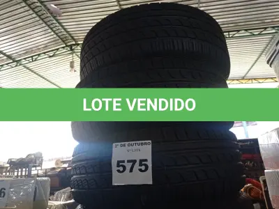 LOTE 575 - 04 PNEUS REMOLD 195/55/15. (NO ESTADO) ATENÇÃO! FAZER A VISITAÇÃO ANTES DE ARREMATAR, NÃO SABEMOS SE FUNCIONA. LEILÃO NÃO TEM GARANTIA E NEM DEVOLUÇÃO, SUJEITO A POSSÍVEIS AVARIAS VISÍVEIS/OCULTAS E/OU AUSÊNCIA DE COMPONENTES.