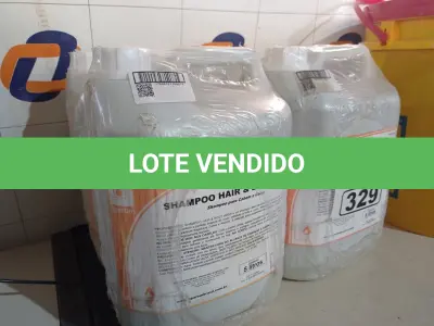LOTE 329 - 20 LITROS DE SABONETE DE ESPUMA ANTISSÉPTICO. (NO ESTADO) ATENÇÃO! FAZER A VISITAÇÃO ANTES DE ARREMATAR, NÃO SABEMOS SE FUNCIONA. LEILÃO NÃO TEM GARANTIA E NEM DEVOLUÇÃO, SUJEITO A POSSÍVEIS AVARIAS VISÍVEIS/OCULTAS E/OU AUSÊNCIA DE COMPONENTES.
