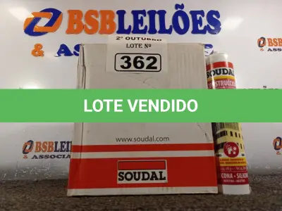 LOTE 362 - 12 TUBOS DE SILICONE NEUTRO PARA CONSTRUÇÃO COR BRANCO 340G. (NO ESTADO) ATENÇÃO! FAZER A VISITAÇÃO ANTES DE ARREMATAR, NÃO SABEMOS SE FUNCIONA. LEILÃO NÃO TEM GARANTIA E NEM DEVOLUÇÃO, SUJEITO A POSSÍVEIS AVARIAS VISÍVEIS/OCULTAS E/OU AUSÊNCIA DE COMPONENTES.