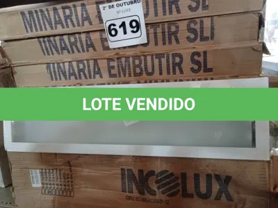 LOTE 619 - 10 LUMINÁRIAS DE EMBUTIR EM ALUMÍNIO 2X20 INCOLUSTRE. (NO ESTADO) ATENÇÃO! FAZER A VISITAÇÃO ANTES DE ARREMATAR, NÃO SABEMOS SE FUNCIONA. LEILÃO NÃO TEM GARANTIA E NEM DEVOLUÇÃO, SUJEITO A POSSÍVEIS AVARIAS VISÍVEIS/OCULTAS E/OU AUSÊNCIA DE COMPONENTES.