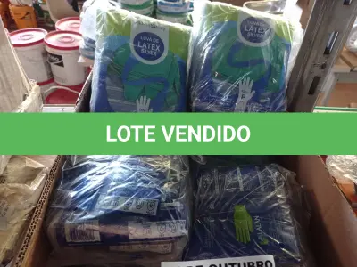 LOTE 594 - 10 PACOTES DE LUVAS DE LÁTEX TAMANHO “P”. (NO ESTADO) ATENÇÃO! FAZER A VISITAÇÃO ANTES DE ARREMATAR, NÃO SABEMOS SE FUNCIONA. LEILÃO NÃO TEM GARANTIA E NEM DEVOLUÇÃO, SUJEITO A POSSÍVEIS AVARIAS VISÍVEIS/OCULTAS E/OU AUSÊNCIA DE COMPONENTES.