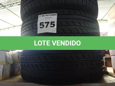 LOTE 575 - 04 PNEUS REMOLD 195/55/15. (NO ESTADO) ATENÇÃO! FAZER A VISITAÇÃO ANTES DE ARREMATAR, NÃO SABEMOS SE FUNCIONA. LEILÃO NÃO TEM GARANTIA E NEM DEVOLUÇÃO, SUJEITO A POSSÍVEIS AVARIAS VISÍVEIS/OCULTAS E/OU AUSÊNCIA DE COMPONENTES.