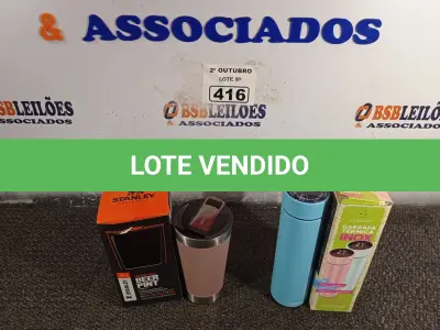 LOTE 416 - 01 KIT COPO + GARRAFA TÉRMICOS. (NO ESTADO) ATENÇÃO! FAZER A VISITAÇÃO ANTES DE ARREMATAR, NÃO SABEMOS SE FUNCIONA. LEILÃO NÃO TEM GARANTIA E NEM DEVOLUÇÃO, SUJEITO A POSSÍVEIS AVARIAS VISÍVEIS/OCULTAS E/OU AUSÊNCIA DE COMPONENTES.