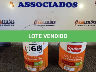 LOTE 168 - 02 GALÕES DE ESMALTE IQUINE MADEIRA E METAIS 3,6L NAS CORES VERMELHO. (NO ESTADO) ATENÇÃO! FAZER A VISITAÇÃO ANTES DE ARREMATAR, NÃO SABEMOS SE FUNCIONA. LEILÃO NÃO TEM GARANTIA E NEM DEVOLUÇÃO, SUJEITO A POSSÍVEIS AVARIAS VISÍVEIS/OCULTAS E/OU AUSÊNCIA DE COMPONENTES.