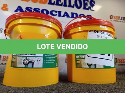 LOTE 287 - 02 BALDES DE SIKACRYL-203, SELANTE ACRÍLICO FLEXÍVEL 5KG. (NO ESTADO) ATENÇÃO! FAZER A VISITAÇÃO ANTES DE ARREMATAR, NÃO SABEMOS SE FUNCIONA. LEILÃO NÃO TEM GARANTIA E NEM DEVOLUÇÃO, SUJEITO A POSSÍVEIS AVARIAS VISÍVEIS/OCULTAS E/OU AUSÊNCIA DE COMPONENTES.
