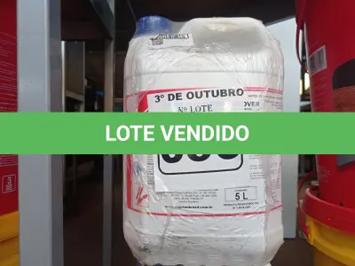 LOTE 056 - 20 LITROS DE PEROXY PROTEIN REMOVER, DESINFETANTE PARA INDÚSTRIAS ALIMENTÍCIAS E AFINS. (NO ESTADO) ATENÇÃO! FAZER A VISITAÇÃO ANTES DE ARREMATAR, NÃO SABEMOS SE FUNCIONA. LEILÃO NÃO TEM GARANTIA E NEM DEVOLUÇÃO, SUJEITO A POSSÍVEIS AVARIAS VISÍVEIS/OCULTAS E/OU AUSÊNCIA DE COMPONENTES.