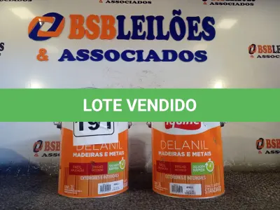 LOTE 191 - 02 GALÕES DE ESMALTE IQUINE MADEIRA E METAIS 3,6L NAS CORES AMARELO. (NO ESTADO) ATENÇÃO! FAZER A VISITAÇÃO ANTES DE ARREMATAR, NÃO SABEMOS SE FUNCIONA. LEILÃO NÃO TEM GARANTIA E NEM DEVOLUÇÃO, SUJEITO A POSSÍVEIS AVARIAS VISÍVEIS/OCULTAS E/OU AUSÊNCIA DE COMPONENTES.