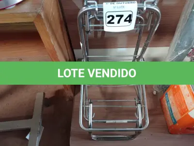 LOTE 274 - 02 CARRINHOS PARA TRANSPORTE DE CARGAS. (NO ESTADO) ATENÇÃO! FAZER A VISITAÇÃO ANTES DE ARREMATAR, NÃO SABEMOS SE FUNCIONA. LEILÃO NÃO TEM GARANTIA E NEM DEVOLUÇÃO, SUJEITO A POSSÍVEIS AVARIAS VISÍVEIS/OCULTAS E/OU AUSÊNCIA DE COMPONENTES.