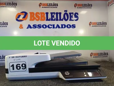 LOTE 169 - 01 SCANER MARCA HP. (NO ESTADO) ATENÇÃO! FAZER A VISITAÇÃO ANTES DE ARREMATAR, NÃO SABEMOS SE FUNCIONA. LEILÃO NÃO TEM GARANTIA E NEM DEVOLUÇÃO, SUJEITO A POSSÍVEIS AVARIAS VISÍVEIS/OCULTAS E/OU AUSÊNCIA DE COMPONENTES.