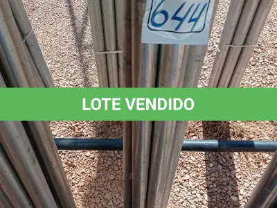 LOTE 644 - 06 ELETRODUTOS GALVANIZADOS DE 1.1/2”. (NO ESTADO) ATENÇÃO! FAZER A VISITAÇÃO ANTES DE ARREMATAR, NÃO SABEMOS SE FUNCIONA. LEILÃO NÃO TEM GARANTIA E NEM DEVOLUÇÃO, SUJEITO A POSSÍVEIS AVARIAS VISÍVEIS/OCULTAS E/OU AUSÊNCIA DE COMPONENTES.