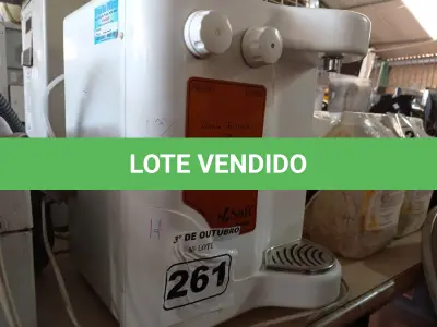 LOTE 261 - 01 PURIFICADOR DE ÁGUA MARCA SOFT. (NO ESTADO) ATENÇÃO! FAZER A VISITAÇÃO ANTES DE ARREMATAR, NÃO SABEMOS SE FUNCIONA. LEILÃO NÃO TEM GARANTIA E NEM DEVOLUÇÃO, SUJEITO A POSSÍVEIS AVARIAS VISÍVEIS/OCULTAS E/OU AUSÊNCIA DE COMPONENTES.