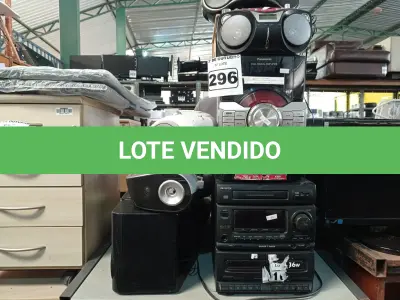 LOTE 296 - 01 LOTE COM VÁRIOS APARELHOS DE SOM MARCAS E MODELOS DIVERSOS. (NO ESTADO) ATENÇÃO! FAZER A VISITAÇÃO ANTES DE ARREMATAR, NÃO SABEMOS SE FUNCIONA. LEILÃO NÃO TEM GARANTIA E NEM DEVOLUÇÃO, SUJEITO A POSSÍVEIS AVARIAS VISÍVEIS/OCULTAS E/OU AUSÊNCIA DE COMPONENTES.