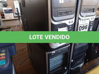 LOTE 096 - 04 CPU’S MARCAS E MODELOS DIVERSOS PARA RETIRADA DE PEÇAS. (NO ESTADO) ATENÇÃO! FAZER A VISITAÇÃO ANTES DE ARREMATAR, NÃO SABEMOS SE FUNCIONA. LEILÃO NÃO TEM GARANTIA E NEM DEVOLUÇÃO, SUJEITO A POSSÍVEIS AVARIAS VISÍVEIS/OCULTAS E/OU AUSÊNCIA DE COMPONENTES.