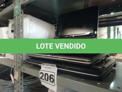 LOTE 206 - 03 NOTEBOOK’S E 01 NETBOOK MARCAS E MODELOS DIVERSOS PARA RETIRADA DE PEÇAS. (NO ESTADO) ATENÇÃO! FAZER A VISITAÇÃO ANTES DE ARREMATAR, NÃO SABEMOS SE FUNCIONA. LEILÃO NÃO TEM GARANTIA E NEM DEVOLUÇÃO, SUJEITO A POSSÍVEIS AVARIAS VISÍVEIS/OCULTAS E/OU AUSÊNCIA DE COMPONENTES.