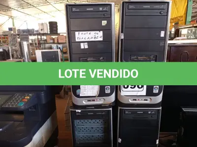 LOTE 096 - 04 CPU’S MARCAS E MODELOS DIVERSOS PARA RETIRADA DE PEÇAS. (NO ESTADO) ATENÇÃO! FAZER A VISITAÇÃO ANTES DE ARREMATAR, NÃO SABEMOS SE FUNCIONA. LEILÃO NÃO TEM GARANTIA E NEM DEVOLUÇÃO, SUJEITO A POSSÍVEIS AVARIAS VISÍVEIS/OCULTAS E/OU AUSÊNCIA DE COMPONENTES.