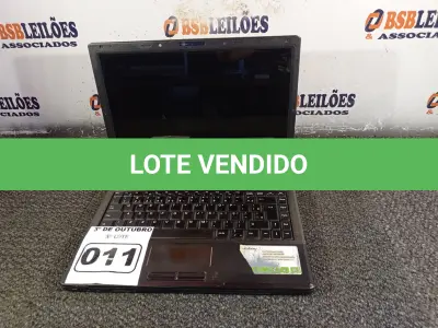 LOTE 011 - 01 NOTEBOOK MARCA INTELBRAS. (NO ESTADO) ATENÇÃO! FAZER A VISITAÇÃO ANTES DE ARREMATAR, NÃO SABEMOS SE FUNCIONA. LEILÃO NÃO TEM GARANTIA E NEM DEVOLUÇÃO, SUJEITO A POSSÍVEIS AVARIAS VISÍVEIS/OCULTAS E/OU AUSÊNCIA DE COMPONENTES.