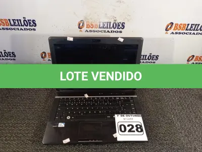 LOTE 028 - 01 NOTEBOOK MARCA POSITIVO. (NO ESTADO) ATENÇÃO! FAZER A VISITAÇÃO ANTES DE ARREMATAR, NÃO SABEMOS SE FUNCIONA. LEILÃO NÃO TEM GARANTIA E NEM DEVOLUÇÃO, SUJEITO A POSSÍVEIS AVARIAS VISÍVEIS/OCULTAS E/OU AUSÊNCIA DE COMPONENTES.