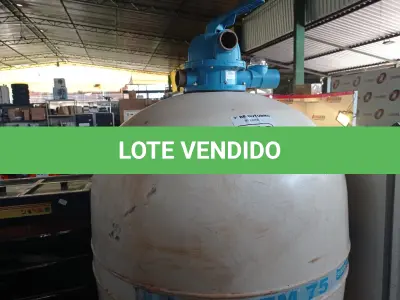 LOTE 246 - 01 FILTRO PARA PISCINA SOBRAMAR FM 75. (NO ESTADO) ATENÇÃO! FAZER A VISITAÇÃO ANTES DE ARREMATAR, NÃO SABEMOS SE FUNCIONA. LEILÃO NÃO TEM GARANTIA E NEM DEVOLUÇÃO, SUJEITO A POSSÍVEIS AVARIAS VISÍVEIS/OCULTAS E/OU AUSÊNCIA DE COMPONENTES.