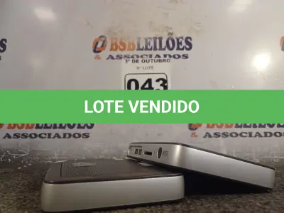 LOTE 043 - 02 MINIS CPU WYSE. (NO ESTADO) ATENÇÃO! FAZER A VISITAÇÃO ANTES DE ARREMATAR, NÃO SABEMOS SE FUNCIONA. LEILÃO NÃO TEM GARANTIA E NEM DEVOLUÇÃO, SUJEITO A POSSÍVEIS AVARIAS VISÍVEIS/OCULTAS E/OU AUSÊNCIA DE COMPONENTES.
