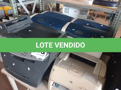 LOTE 183 - 04 IMPRESSORAS MARCAS E MODELOS DIVERSOS. (NO ESTADO) ATENÇÃO! FAZER A VISITAÇÃO ANTES DE ARREMATAR, NÃO SABEMOS SE FUNCIONA. LEILÃO NÃO TEM GARANTIA E NEM DEVOLUÇÃO, SUJEITO A POSSÍVEIS AVARIAS VISÍVEIS/OCULTAS E/OU AUSÊNCIA DE COMPONENTES.