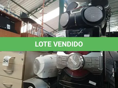 LOTE 296 - 01 LOTE COM VÁRIOS APARELHOS DE SOM MARCAS E MODELOS DIVERSOS. (NO ESTADO) ATENÇÃO! FAZER A VISITAÇÃO ANTES DE ARREMATAR, NÃO SABEMOS SE FUNCIONA. LEILÃO NÃO TEM GARANTIA E NEM DEVOLUÇÃO, SUJEITO A POSSÍVEIS AVARIAS VISÍVEIS/OCULTAS E/OU AUSÊNCIA DE COMPONENTES.