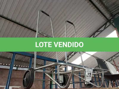 LOTE 292 - 02 CARRINHOS PARA TRANSPORTE DE CARGAS. (NO ESTADO) ATENÇÃO! FAZER A VISITAÇÃO ANTES DE ARREMATAR, NÃO SABEMOS SE FUNCIONA. LEILÃO NÃO TEM GARANTIA E NEM DEVOLUÇÃO, SUJEITO A POSSÍVEIS AVARIAS VISÍVEIS/OCULTAS E/OU AUSÊNCIA DE COMPONENTES.