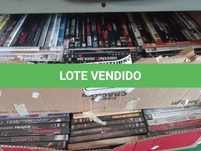 LOTE 201 - 01 LOTE COM GRANDE QUANTIDADE DE DVD’S TÍTULOS DIVERSOS. (NO ESTADO) ATENÇÃO! FAZER A VISITAÇÃO ANTES DE ARREMATAR, NÃO SABEMOS SE FUNCIONA. LEILÃO NÃO TEM GARANTIA E NEM DEVOLUÇÃO, SUJEITO A POSSÍVEIS AVARIAS VISÍVEIS/OCULTAS E/OU AUSÊNCIA DE COMPONENTES.