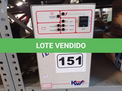 LOTE 151 - 01 NOBREAK. (NO ESTADO) ATENÇÃO! FAZER A VISITAÇÃO ANTES DE ARREMATAR, NÃO SABEMOS SE FUNCIONA. LEILÃO NÃO TEM GARANTIA E NEM DEVOLUÇÃO, SUJEITO A POSSÍVEIS AVARIAS VISÍVEIS/OCULTAS E/OU AUSÊNCIA DE COMPONENTES.