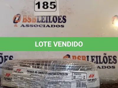 LOTE 185 - 01 ROLO DE CABO FLEXÍVEL 100M 1X 4MM NA COR CINZA(NOVO). (NO ESTADO) ATENÇÃO! FAZER A VISITAÇÃO ANTES DE ARREMATAR, NÃO SABEMOS SE FUNCIONA. LEILÃO NÃO TEM GARANTIA E NEM DEVOLUÇÃO, SUJEITO A POSSÍVEIS AVARIAS VISÍVEIS/OCULTAS E/OU AUSÊNCIA DE COMPONENTES.