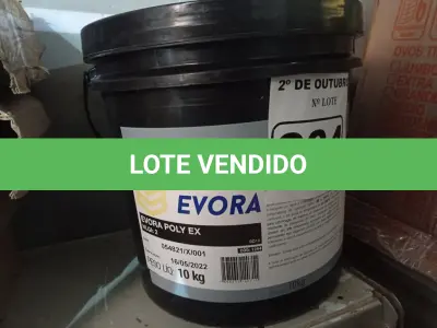 LOTE 634 - 01 BALDE DE GRAXA EVORA POLY EX NLGI:2 10KG. (NO ESTADO) ATENÇÃO! FAZER A VISITAÇÃO ANTES DE ARREMATAR, NÃO SABEMOS SE FUNCIONA. LEILÃO NÃO TEM GARANTIA E NEM DEVOLUÇÃO, SUJEITO A POSSÍVEIS AVARIAS VISÍVEIS/OCULTAS E/OU AUSÊNCIA DE COMPONENTES.