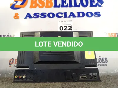 LOTE 022 - 01 EQUIPAMENTO DE ÁUDIO. (NO ESTADO) ATENÇÃO! FAZER A VISITAÇÃO ANTES DE ARREMATAR, NÃO SABEMOS SE FUNCIONA. LEILÃO NÃO TEM GARANTIA E NEM DEVOLUÇÃO, SUJEITO A POSSÍVEIS AVARIAS VISÍVEIS/OCULTAS E/OU AUSÊNCIA DE COMPONENTES.
