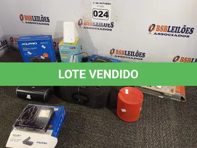 LOTE 024 - 03 CONVERSORES, 01 REPETIDOR DE SINAL, 01 MODEM D’LINK, 01 RADIO RELÓGIO E 02 CAIXINHAS DE SOM BLUETOOTH. (NO ESTADO) ATENÇÃO! FAZER A VISITAÇÃO ANTES DE ARREMATAR, NÃO SABEMOS SE FUNCIONA. LEILÃO NÃO TEM GARANTIA E NEM DEVOLUÇÃO, SUJEITO A POSSÍVEIS AVARIAS VISÍVEIS/OCULTAS E/OU AUSÊNCIA DE COMPONENTES.