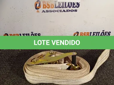 LOTE 078 - 01 CINTA PARA AMARRAÇÃO DE CARGAS. (NO ESTADO) ATENÇÃO! FAZER A VISITAÇÃO ANTES DE ARREMATAR, NÃO SABEMOS SE FUNCIONA. LEILÃO NÃO TEM GARANTIA E NEM DEVOLUÇÃO, SUJEITO A POSSÍVEIS AVARIAS VISÍVEIS/OCULTAS E/OU AUSÊNCIA DE COMPONENTES.