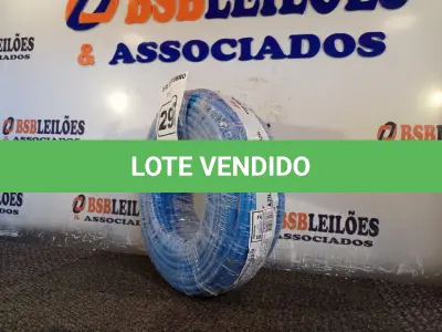 LOTE 295 - 01 ROLO DE CABO FLEXÍVEL 100M 1X 10MM NA COR AZUL(NOVO). (NO ESTADO) ATENÇÃO! FAZER A VISITAÇÃO ANTES DE ARREMATAR, NÃO SABEMOS SE FUNCIONA. LEILÃO NÃO TEM GARANTIA E NEM DEVOLUÇÃO, SUJEITO A POSSÍVEIS AVARIAS VISÍVEIS/OCULTAS E/OU AUSÊNCIA DE COMPONENTES.