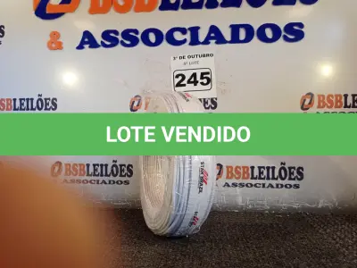 LOTE 245 - 01 ROLO DE CABO FLEXÍVEL 100M 1X 4MM NA COR BRANCA(NOVO). (NO ESTADO) ATENÇÃO! FAZER A VISITAÇÃO ANTES DE ARREMATAR, NÃO SABEMOS SE FUNCIONA. LEILÃO NÃO TEM GARANTIA E NEM DEVOLUÇÃO, SUJEITO A POSSÍVEIS AVARIAS VISÍVEIS/OCULTAS E/OU AUSÊNCIA DE COMPONENTES.