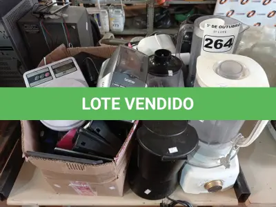LOTE 264 - 01 LOTE COM MATERIAIS DIVERSOS. (NO ESTADO) ATENÇÃO! FAZER A VISITAÇÃO ANTES DE ARREMATAR, NÃO SABEMOS SE FUNCIONA. LEILÃO NÃO TEM GARANTIA E NEM DEVOLUÇÃO, SUJEITO A POSSÍVEIS AVARIAS VISÍVEIS/OCULTAS E/OU AUSÊNCIA DE COMPONENTES.