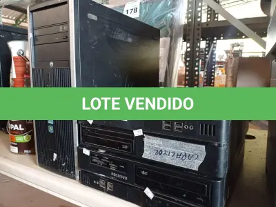 LOTE 176 - 04 CPU’S MARCAS E MODELOS DIVERSOS. (NO ESTADO) ATENÇÃO! FAZER A VISITAÇÃO ANTES DE ARREMATAR, NÃO SABEMOS SE FUNCIONA. LEILÃO NÃO TEM GARANTIA E NEM DEVOLUÇÃO, SUJEITO A POSSÍVEIS AVARIAS VISÍVEIS/OCULTAS E/OU AUSÊNCIA DE COMPONENTES.