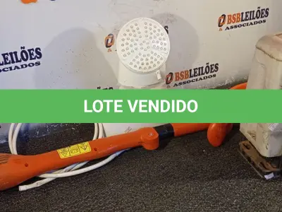 LOTE 159 - 01 MOTOR PARA PORTÃO, 01 CHUVEIRO E 01 CORTADOR DE GRAMA ELÉTRICO. (NO ESTADO) ATENÇÃO! FAZER A VISITAÇÃO ANTES DE ARREMATAR, NÃO SABEMOS SE FUNCIONA. LEILÃO NÃO TEM GARANTIA E NEM DEVOLUÇÃO, SUJEITO A POSSÍVEIS AVARIAS VISÍVEIS/OCULTAS E/OU AUSÊNCIA DE COMPONENTES.