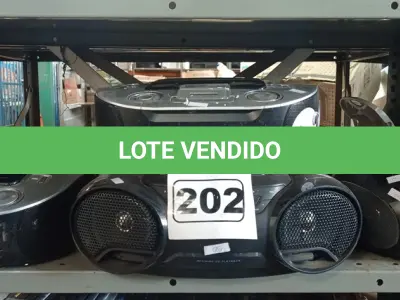 LOTE 202 - 07 APARELHOS DE SOM MARCAS E MODELOS DIVERSOS. (NO ESTADO) ATENÇÃO! FAZER A VISITAÇÃO ANTES DE ARREMATAR, NÃO SABEMOS SE FUNCIONA. LEILÃO NÃO TEM GARANTIA E NEM DEVOLUÇÃO, SUJEITO A POSSÍVEIS AVARIAS VISÍVEIS/OCULTAS E/OU AUSÊNCIA DE COMPONENTES.