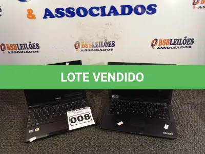 LOTE 008 - 02 NETBOOKS MARCAS E MODELOS DIVERSOS. (NO ESTADO) ATENÇÃO! FAZER A VISITAÇÃO ANTES DE ARREMATAR, NÃO SABEMOS SE FUNCIONA. LEILÃO NÃO TEM GARANTIA E NEM DEVOLUÇÃO, SUJEITO A POSSÍVEIS AVARIAS VISÍVEIS/OCULTAS E/OU AUSÊNCIA DE COMPONENTES.